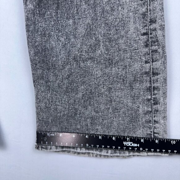 Divided By H&M Flare Leg Jeans Womens Size 6 Acid Wash Low Rise Stretch Gray - Picture 12 of 14